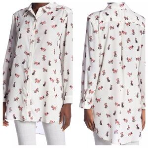 Como Vintage Scottie Dog Utility Blouse